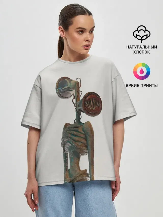 Женская футболка оверсайз
