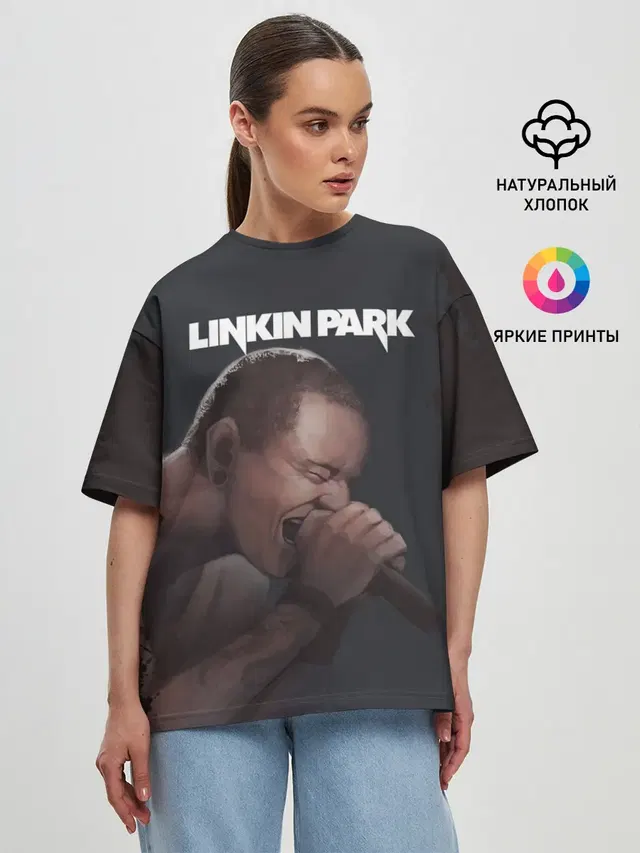 Женская футболка оверсайз