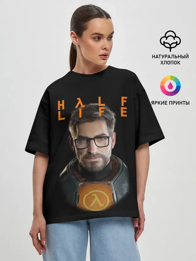 Женская футболка оверсайз