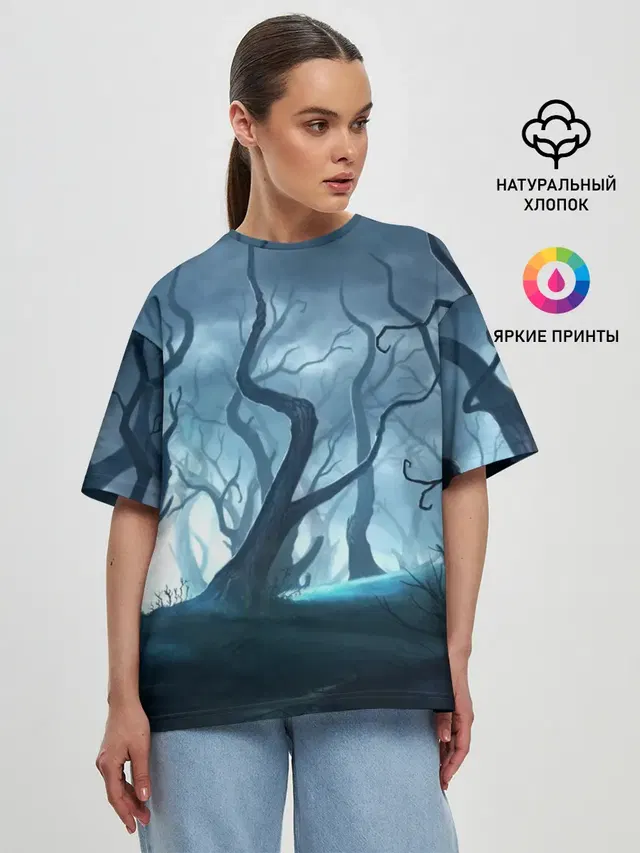 Женская футболка оверсайз