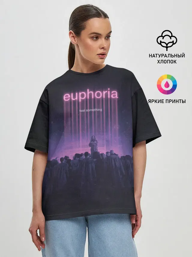 Женская футболка оверсайз