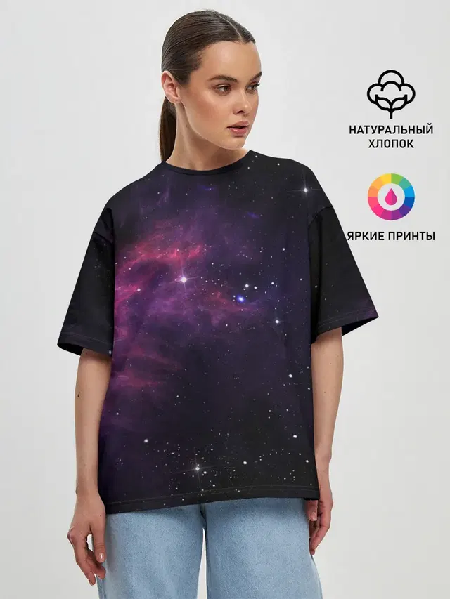 Женская футболка оверсайз