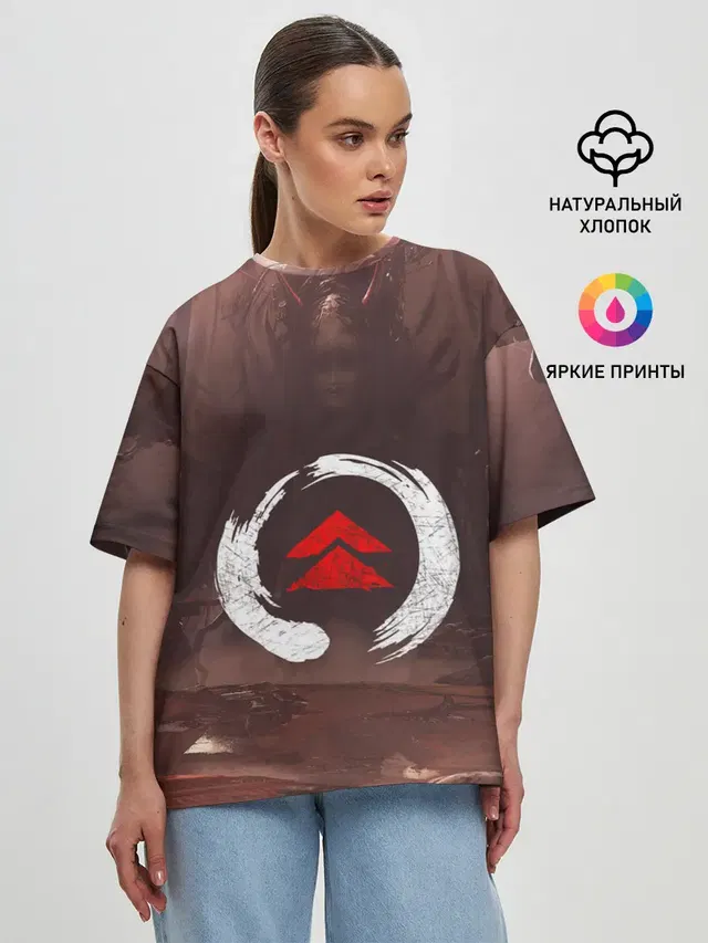 Женская футболка оверсайз