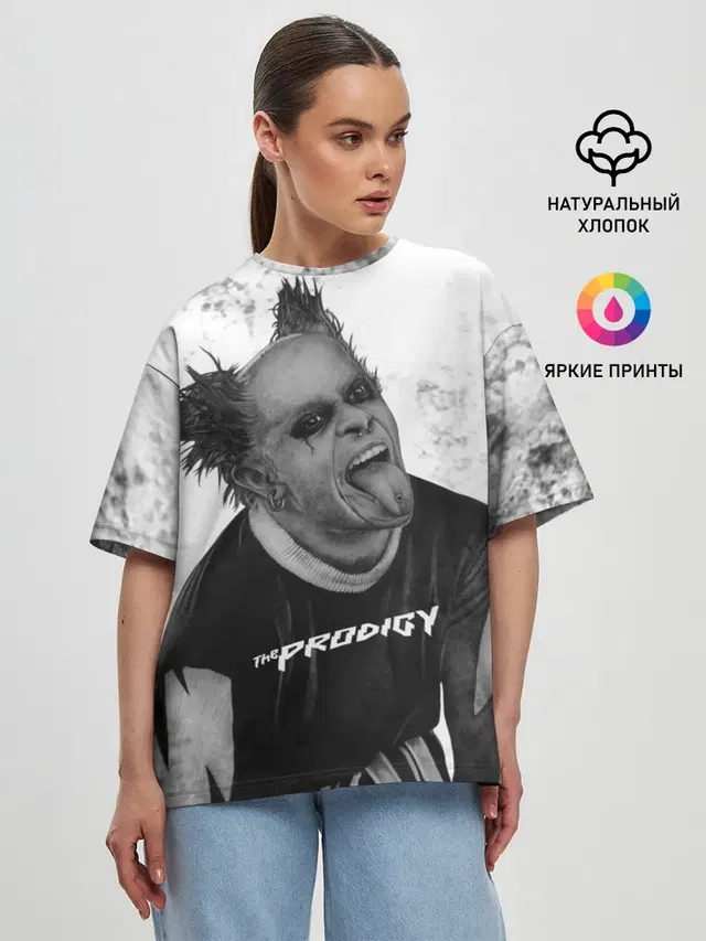 Женская футболка оверсайз