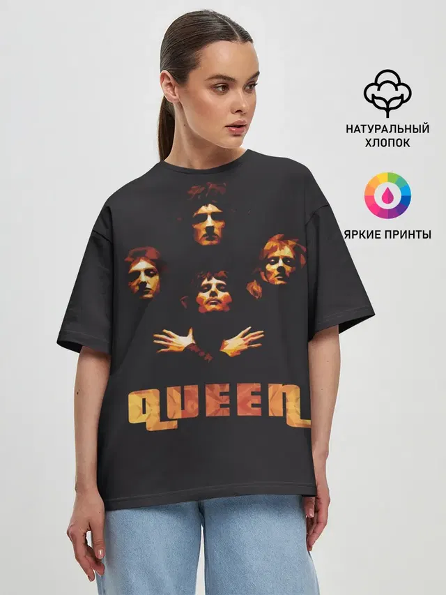 Женская футболка оверсайз
