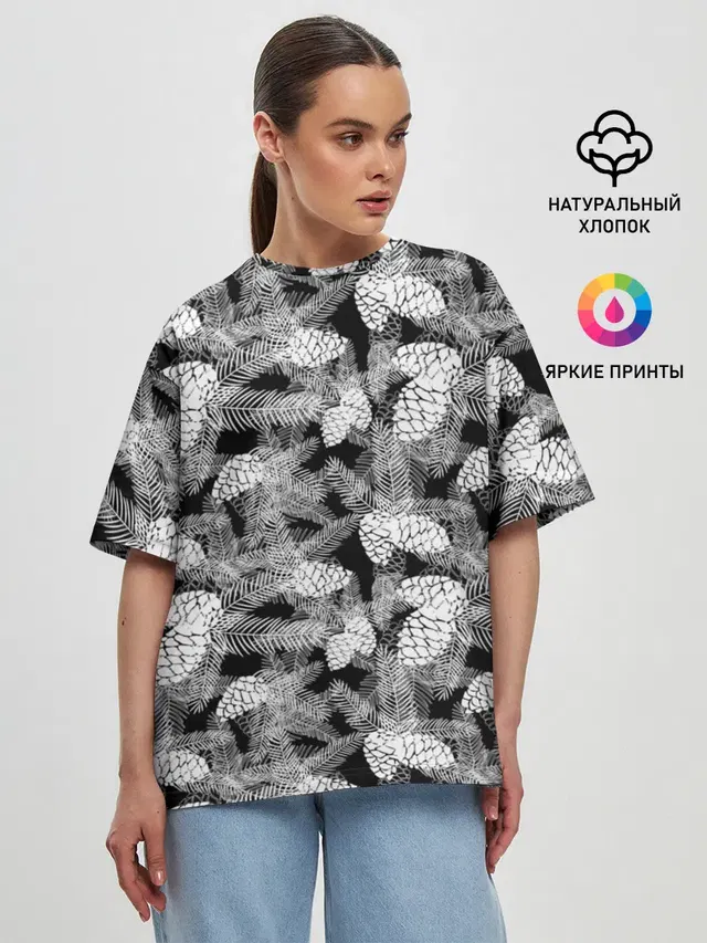 Женская футболка оверсайз