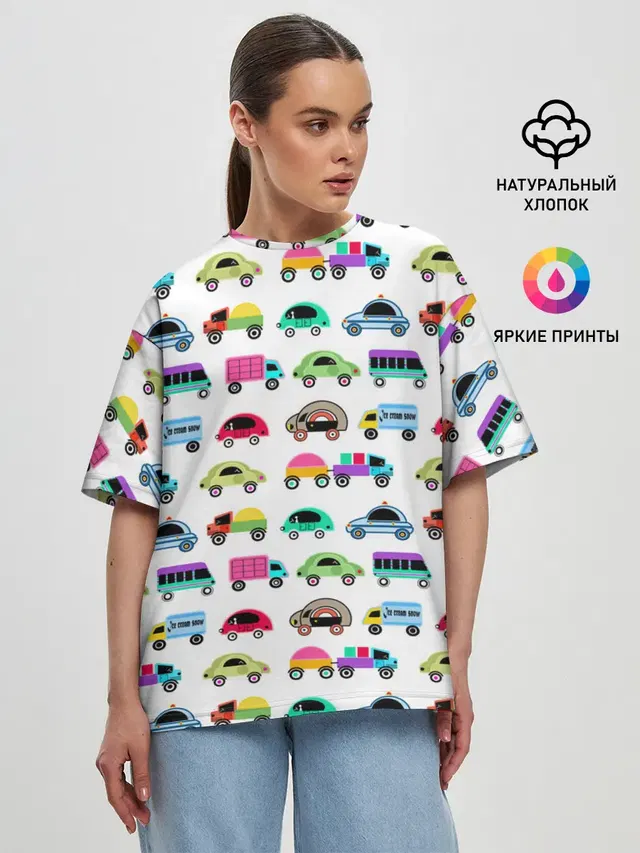 Женская футболка оверсайз