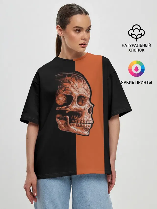Женская футболка оверсайз