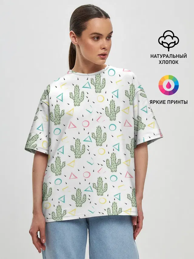 Женская футболка оверсайз