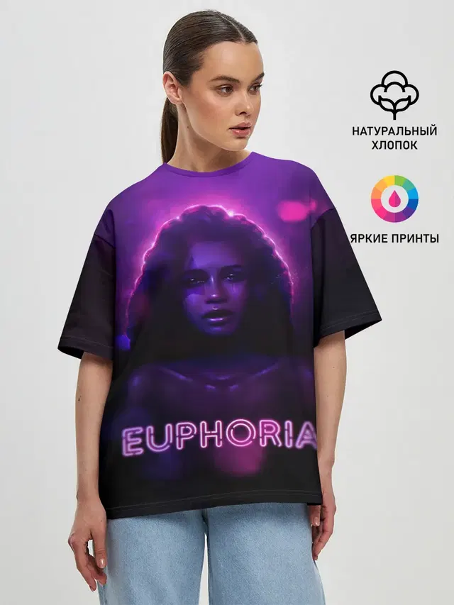 Женская футболка оверсайз