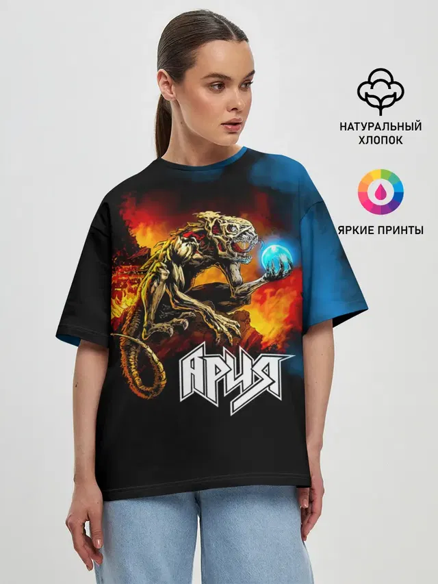 Женская футболка оверсайз