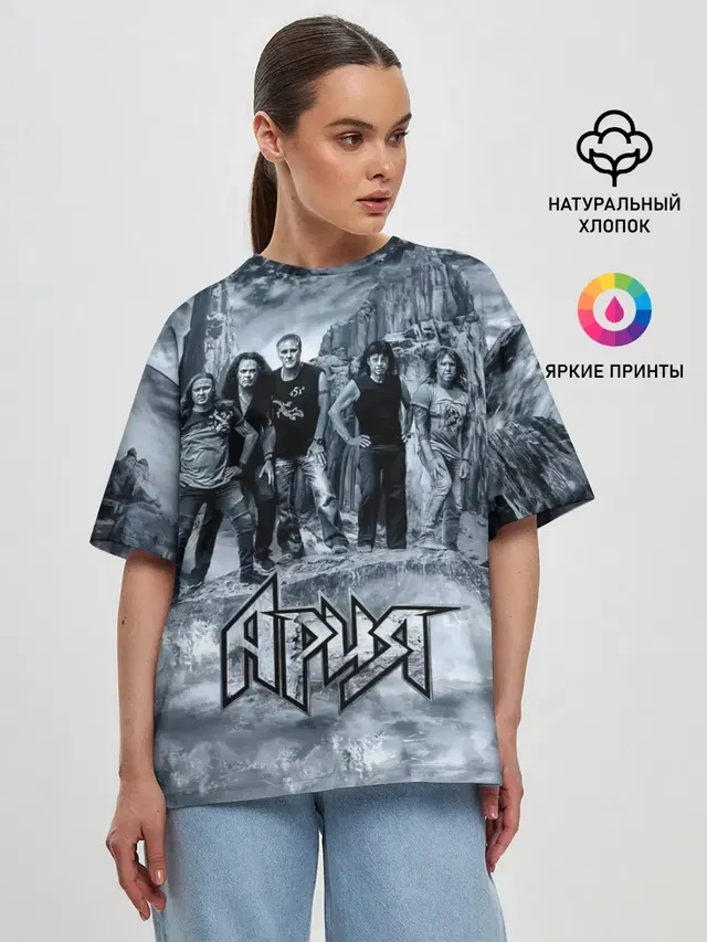 Женская футболка оверсайз