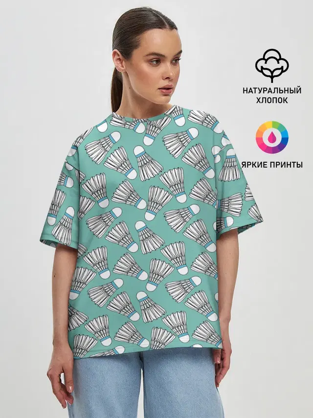 Женская футболка оверсайз
