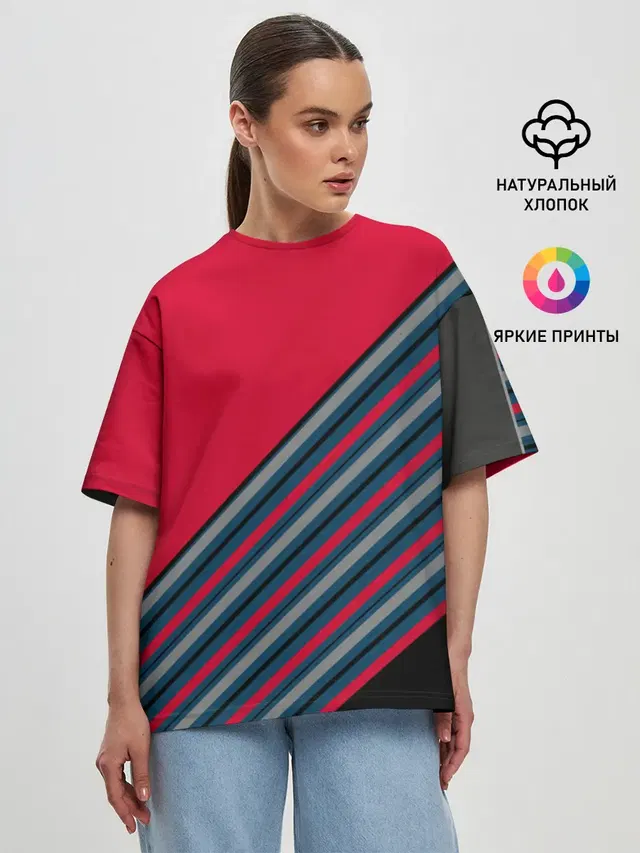 Женская футболка оверсайз