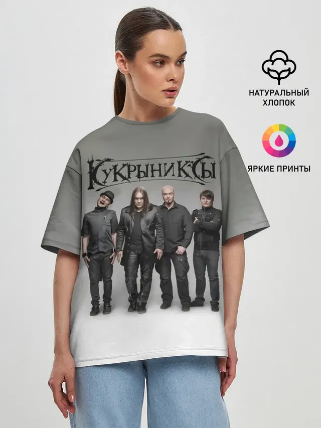 Женская футболка оверсайз