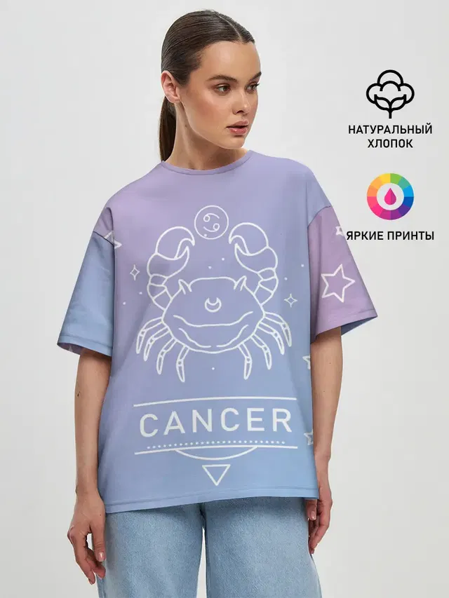 Женская футболка оверсайз