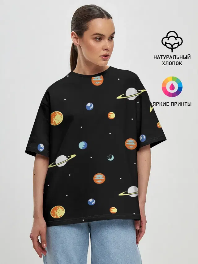Женская футболка оверсайз