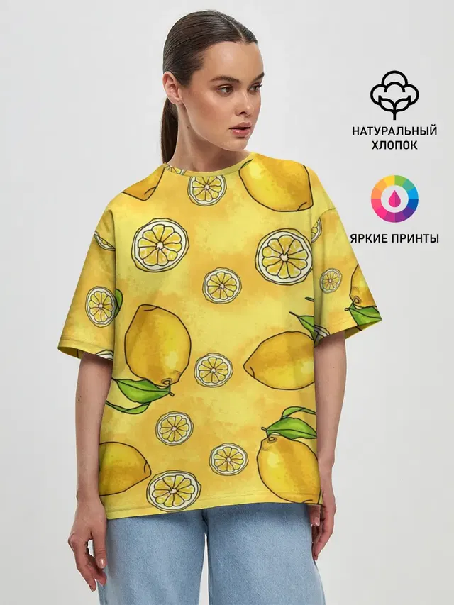 Женская футболка оверсайз