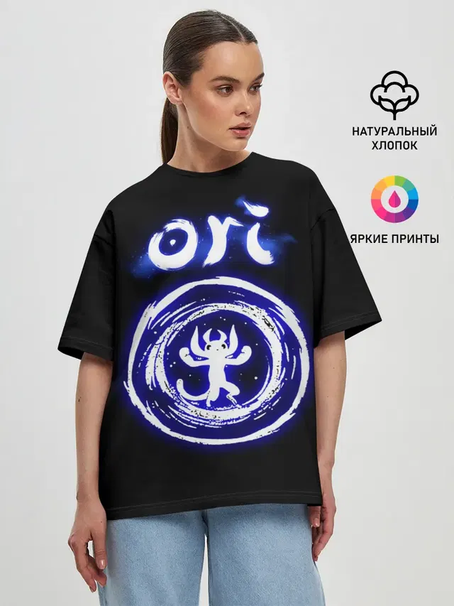 Женская футболка оверсайз