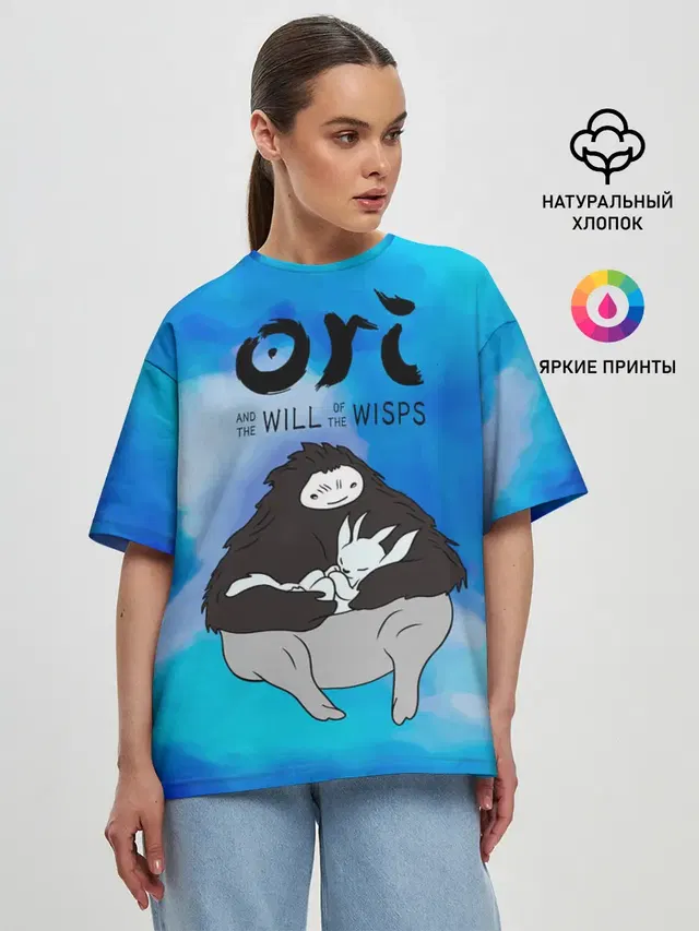 Женская футболка оверсайз