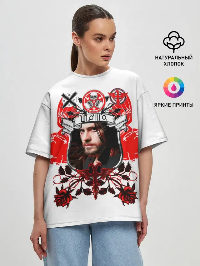 Женская футболка оверсайз