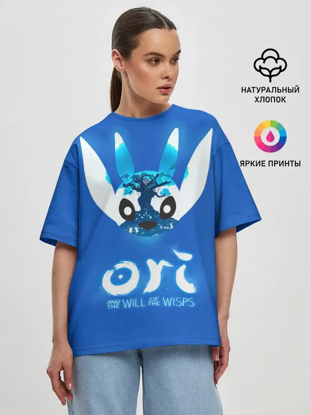 Женская футболка оверсайз
