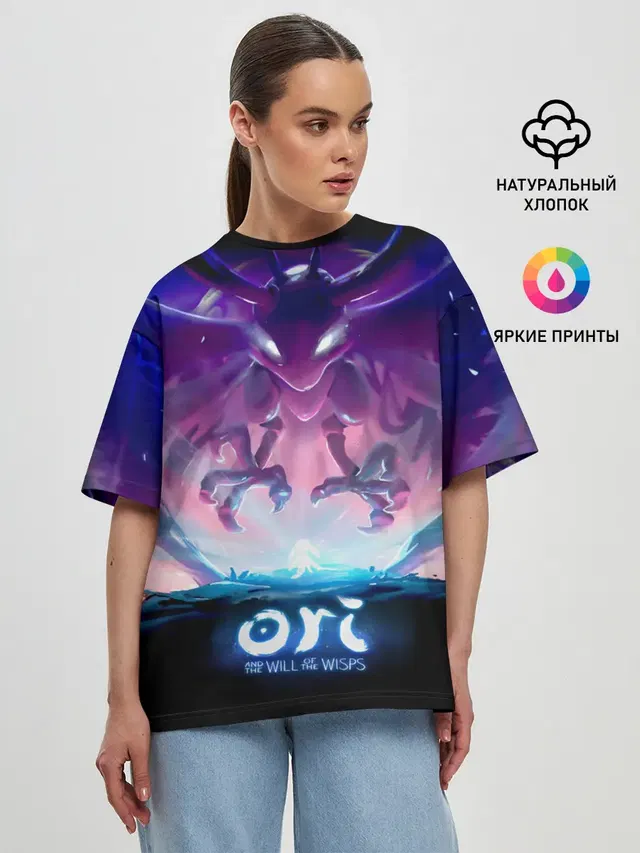 Женская футболка оверсайз