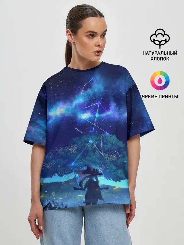 Женская футболка оверсайз