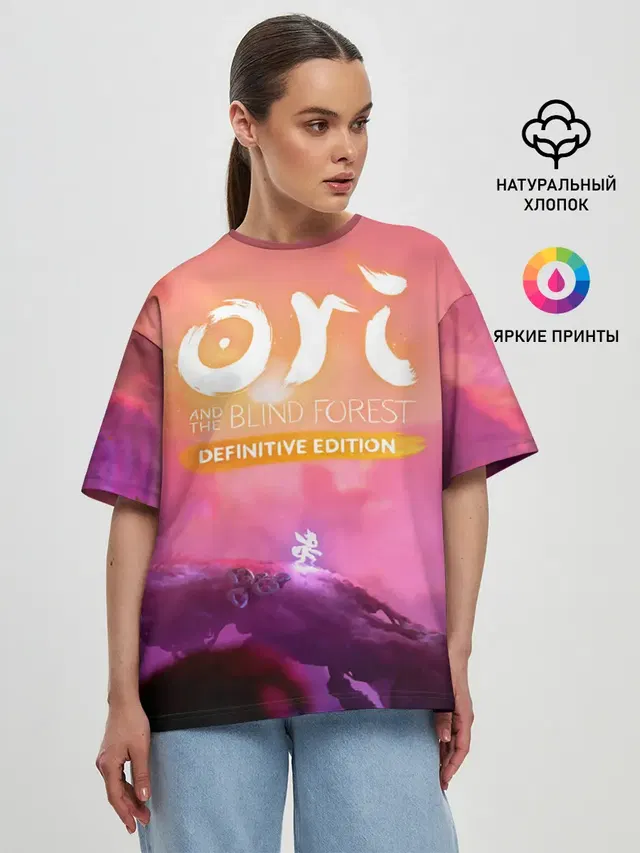 Женская футболка оверсайз