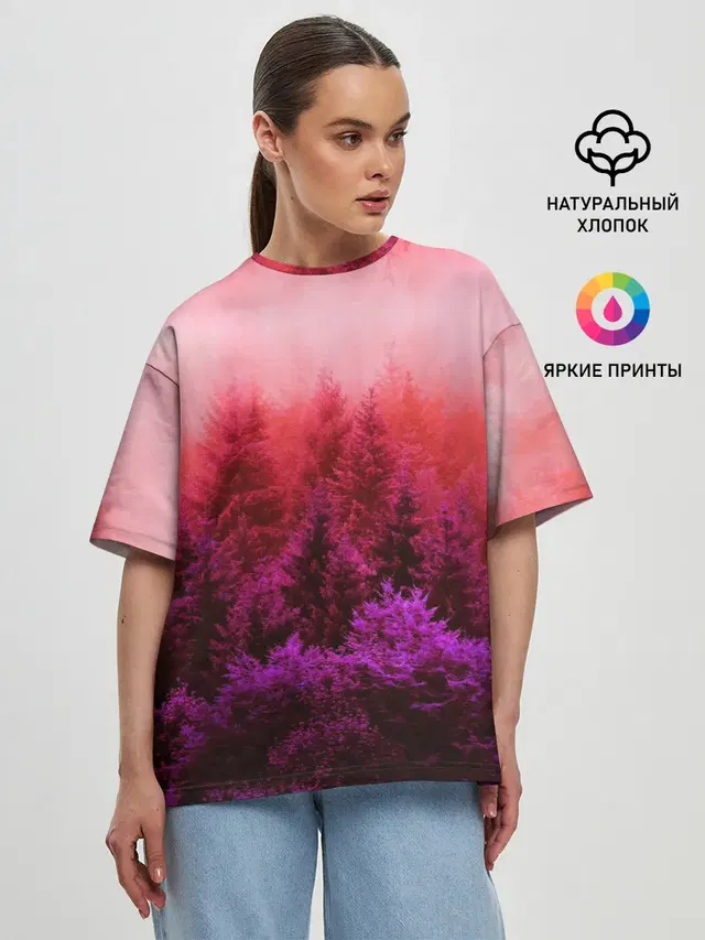Женская футболка оверсайз