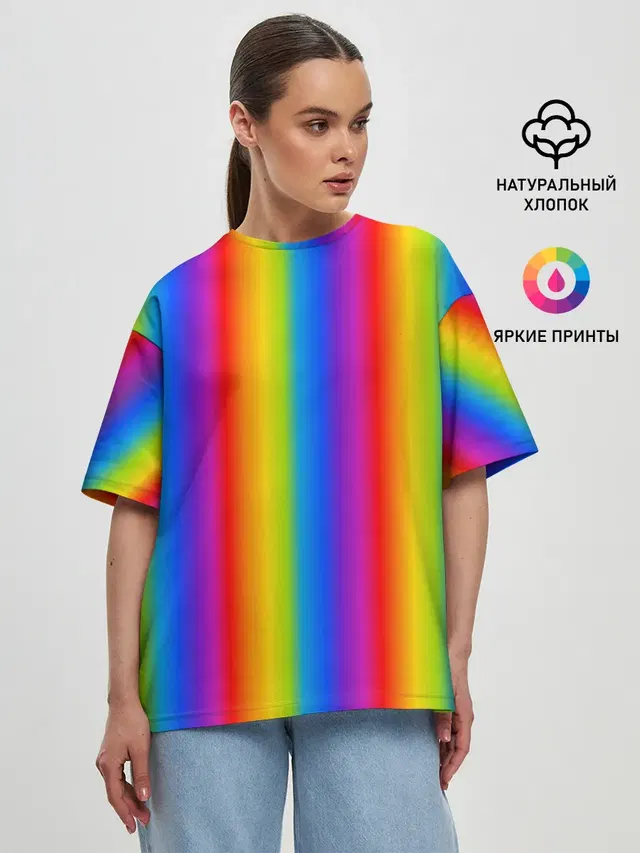 Женская футболка оверсайз