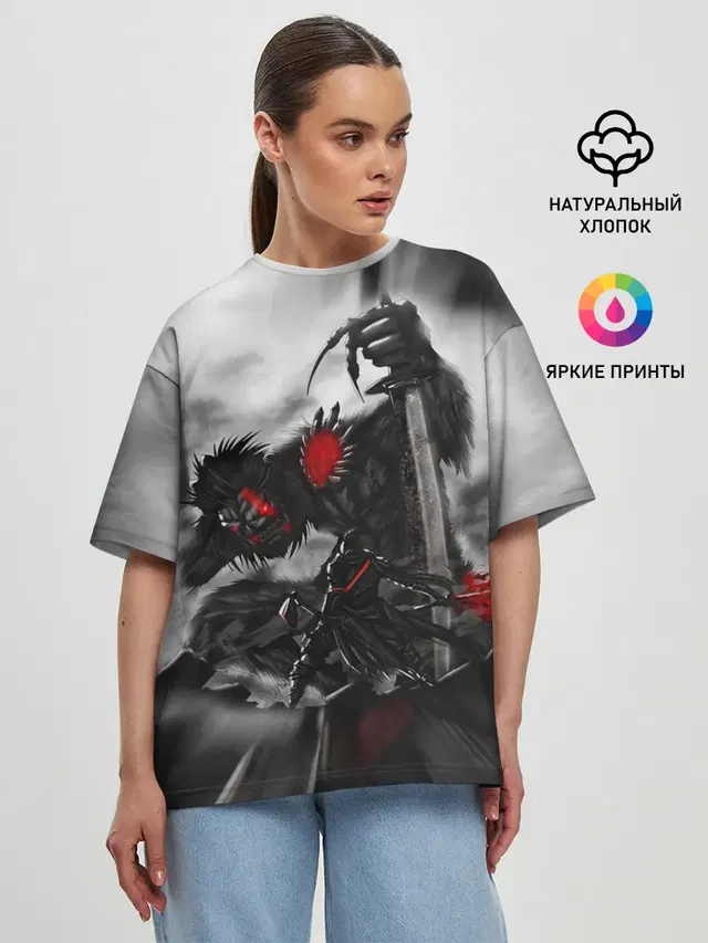 Женская футболка оверсайз