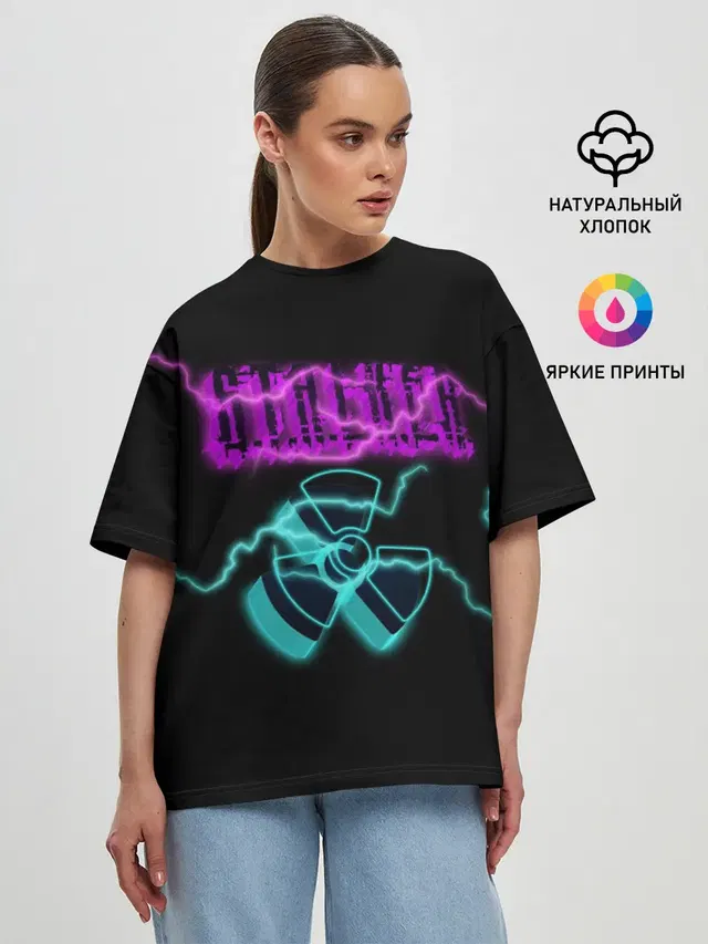 Женская футболка оверсайз
