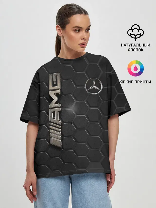Женская футболка оверсайз