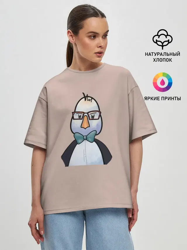 Женская футболка оверсайз