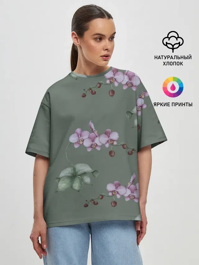 Женская футболка оверсайз