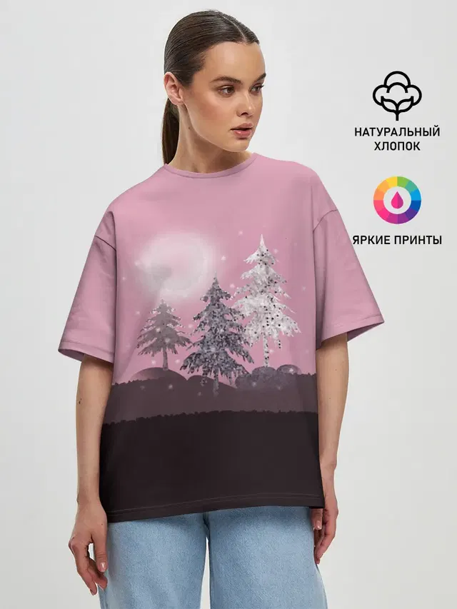 Женская футболка оверсайз