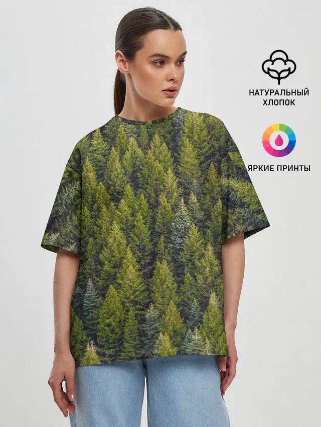 Женская футболка оверсайз