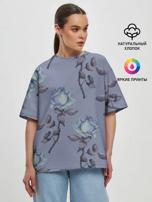 Женская футболка оверсайз