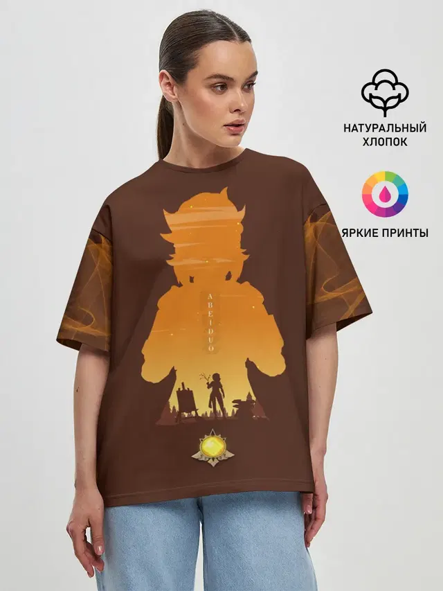 Женская футболка оверсайз