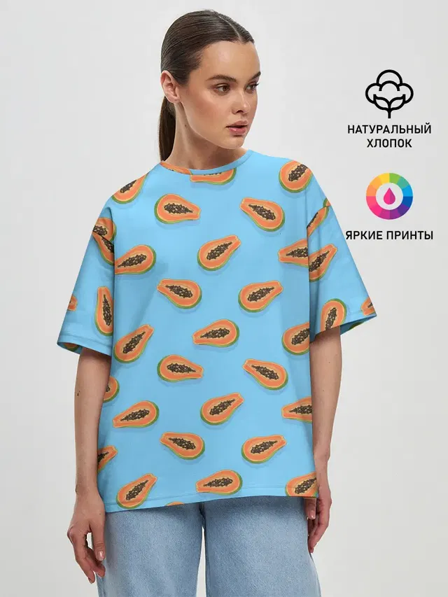 Женская футболка оверсайз