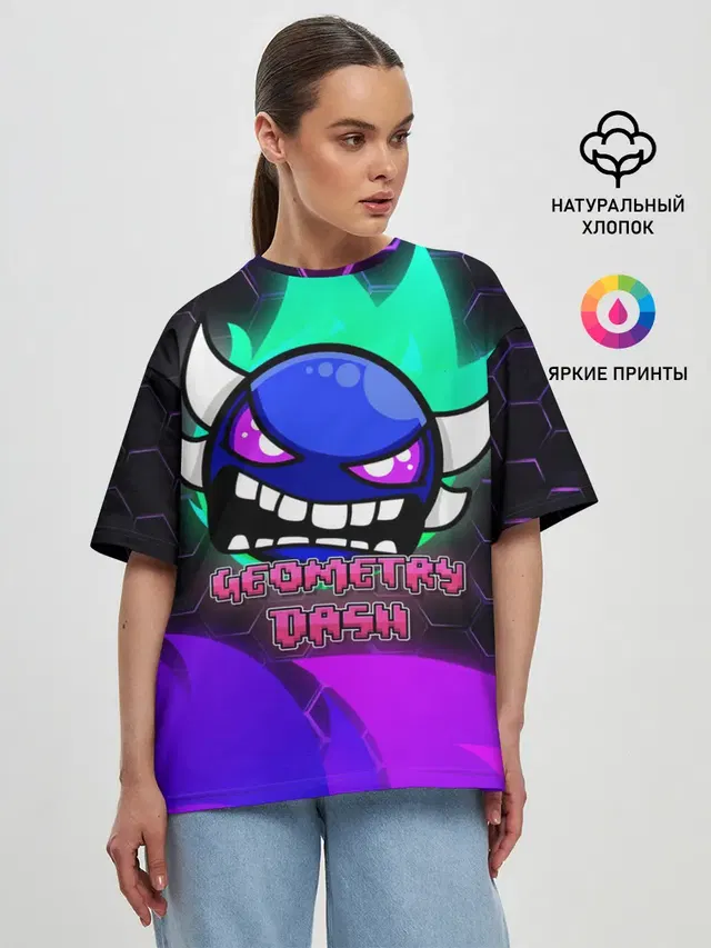 Женская футболка оверсайз