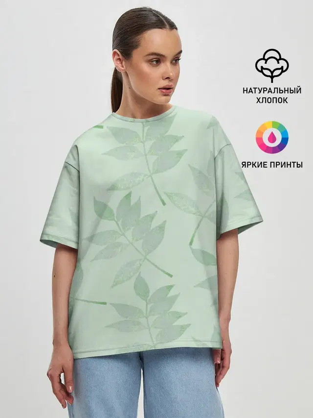 Женская футболка оверсайз