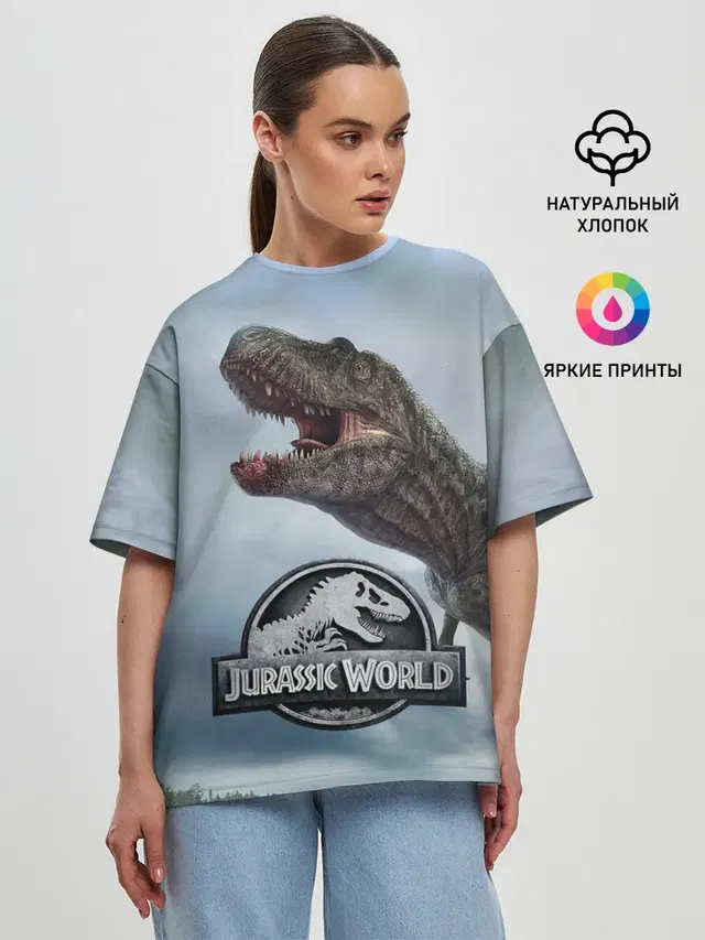 Женская футболка оверсайз