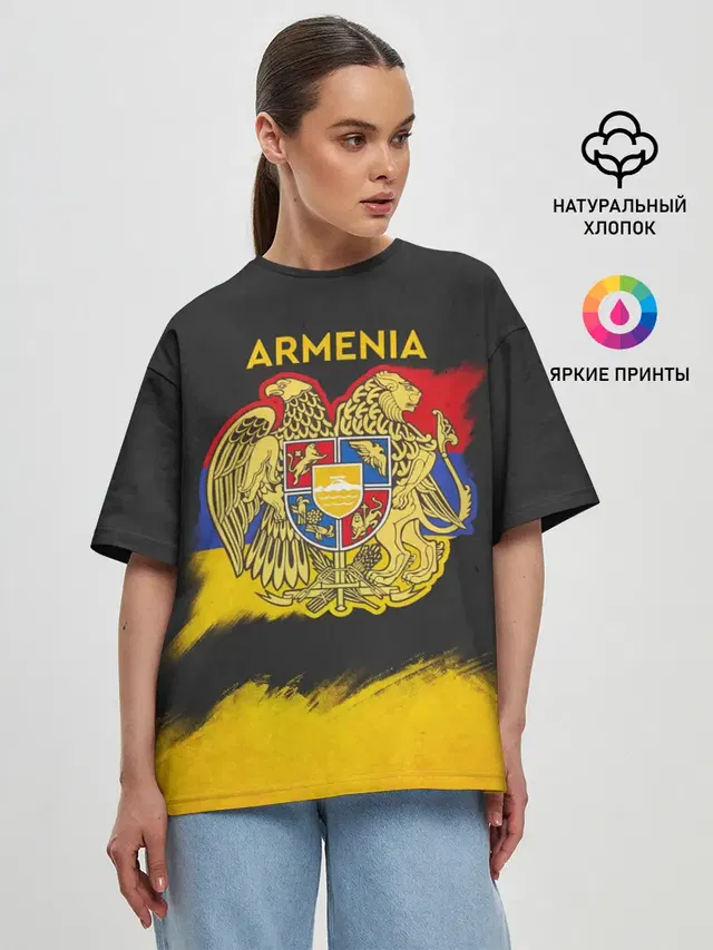 Женская футболка оверсайз