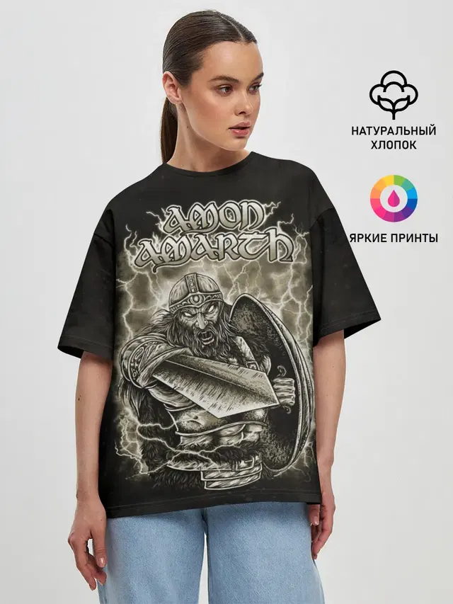 Женская футболка оверсайз