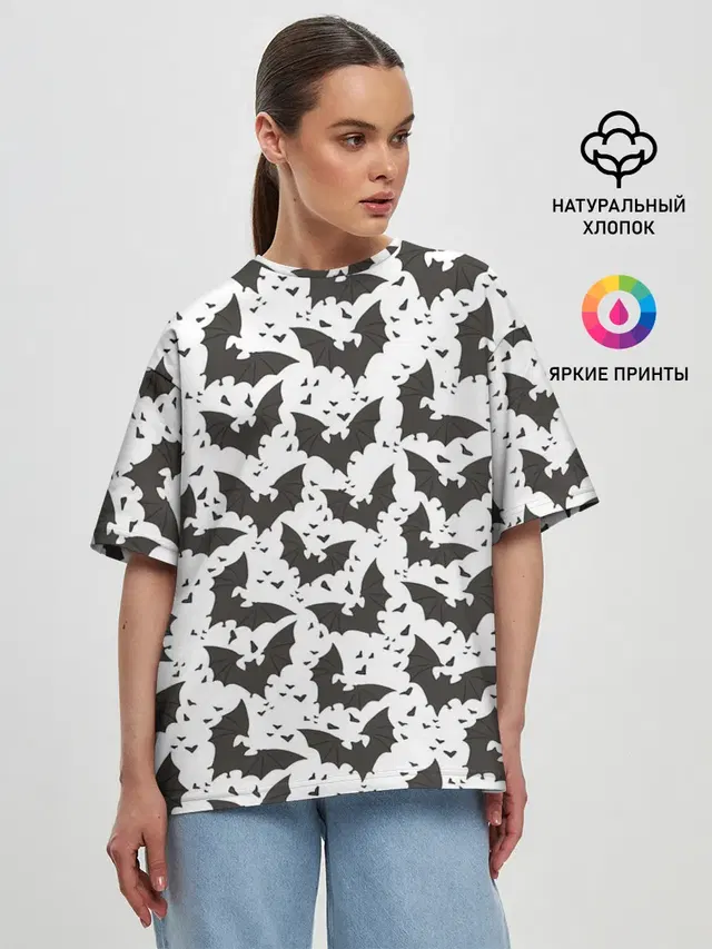 Женская футболка оверсайз