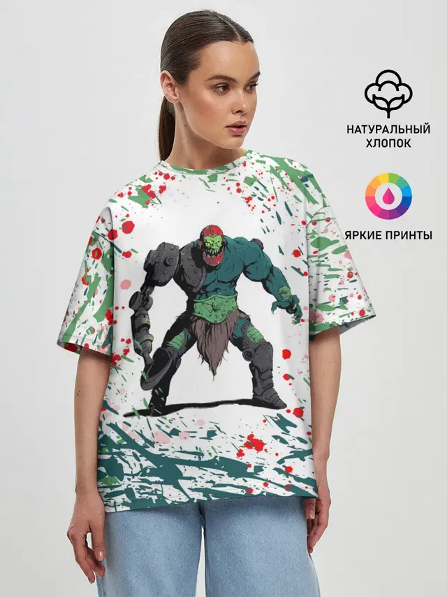 Женская футболка оверсайз