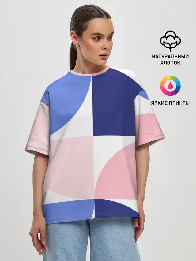 Женская футболка оверсайз