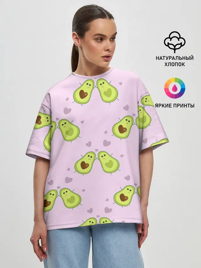 Женская футболка оверсайз